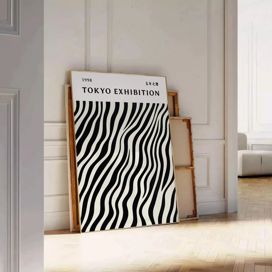 captivating world Japanese art Yayoi Kusama poster subtle gray white hues beautiful piece modern design timeless elegance unframed version stunning