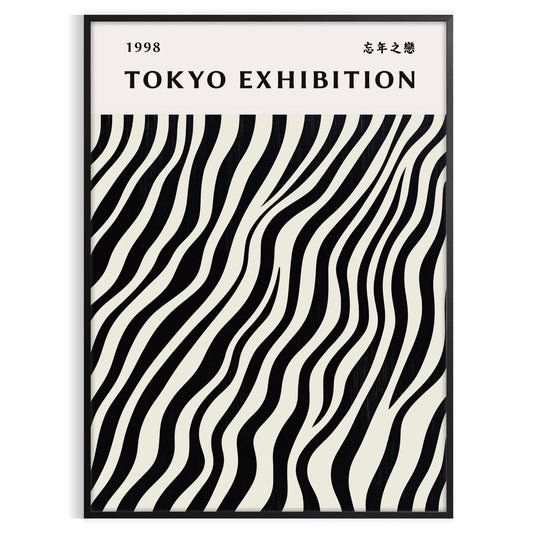 captivating world Japanese art Yayoi Kusama poster subtle gray white hues beautiful piece modern design timeless elegance unframed version stunning