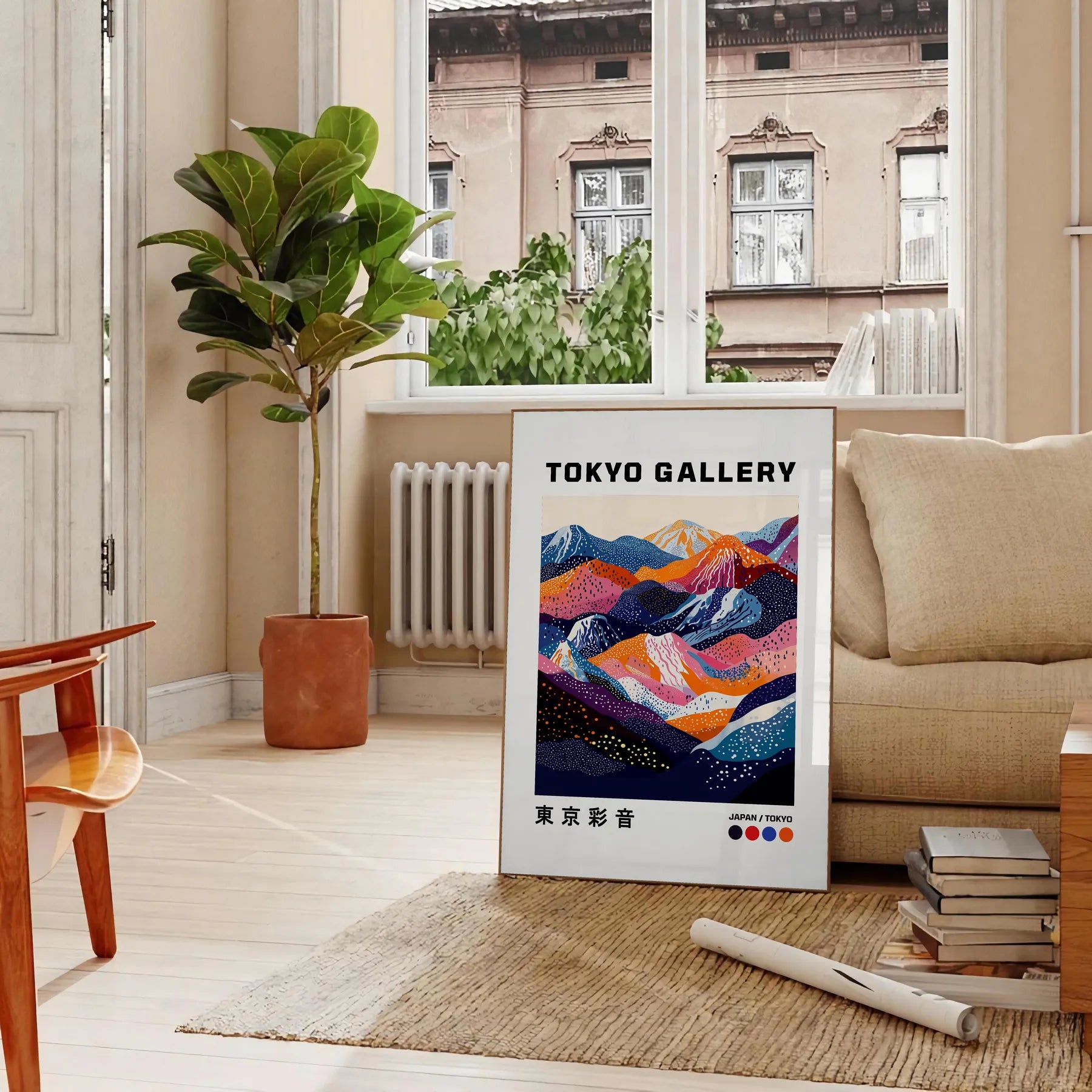 space striking Fuji Yayoi Kusama 6 poster monochrome masterpiece white black art lovers modern decor enthusiasts captivating design addition unframed option today